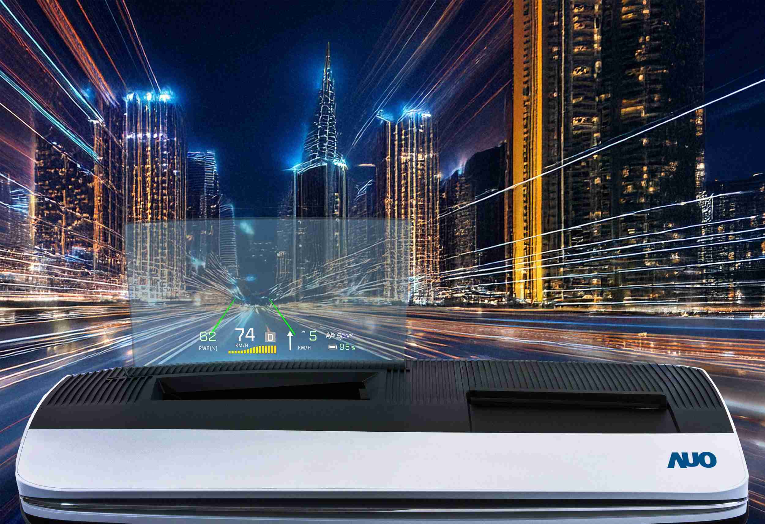 人生就是博推出13吋Micro LED抬头显示器，，提供高入眼亮度、、、、高色彩饱和度的显示质量，，，，在阳光下或黑暗中都清晰可见，，，并利用Micro LED模块体积小的优势，，解决车用空间有限的痛点